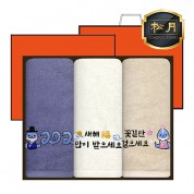 [송월]2025 푸른뱀자수 3P 40수 160g(수건3매+케이스+쇼핑백)