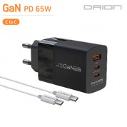 드리온 가정용 Gan지원 PD 65W 초고속 충전기 CtoC (C+C+USB)