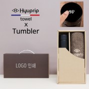 스마트온도계 500ml 텀블러+협립 40수 호텔코마 180 세면타월세트