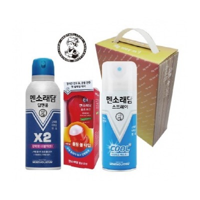 멘소래담 3종 세트 (쿨스프레이180ml & 롤온 로션50ml & 딥앤쿨 에어로솔 150ml)