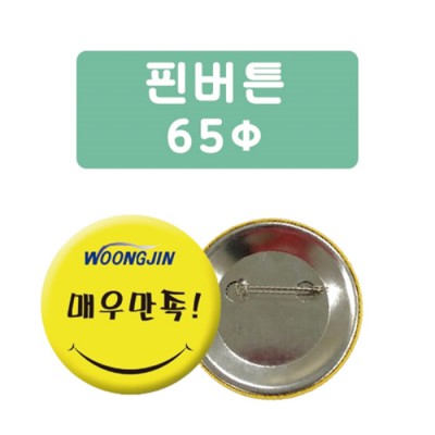 핀버튼 65파이