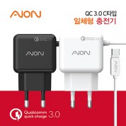 sk엠앤서비스 QC3.0가정용 충전기 일체형 C타입