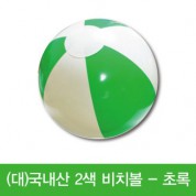 [국산] (대)2색비치볼 - 초록