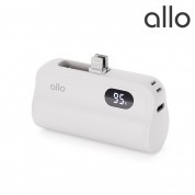 [알로코리아] 초미니 라이트닝/C타입 2in1 고속보조배터리 allo502DPD [5000mAh]