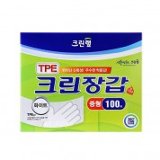 크린랩 TPE 크린장갑 100매 (중형)