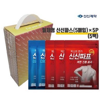 신신제약 신신파프 5팩 세트 (일체형5개파우치)