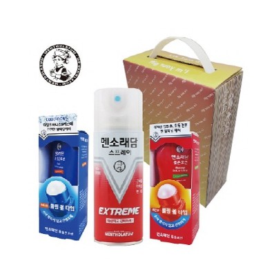 멘소래담 3종 세트 (핫스프레이180ml & 롤온 핫로션50ml & 롤온 쿨로션50ml)