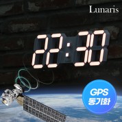 국산 루나리스 위성 GPS 인테리어 LED 벽시계 38cm JS-i95