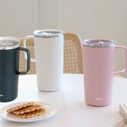 모던 베이직 이중 보온보냉 핸들 텀블러600ML 3color