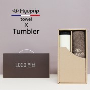 벅스로얄 500ml 텀블러+협립 40수 호텔코마 180 세면타월세트