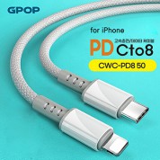 지피오피 PD Cto8 초고속 충전 케이블  CWC-PD850