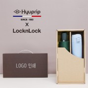 협립 3단 모던 컬러 완전자동우산+락앤락 슬림핏원터치 400ml 텀블러세트