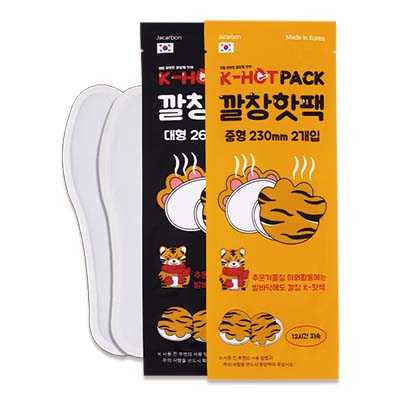 자카본 K-핫팩 깔창형 남자용100g 여자용70g