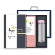 [송월] 40수 180g 세면타월 1P + 마이보틀 500ml 1P