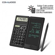 컴우드 쏠라 접이식 전자계산기&메모보드 CW-CT100