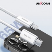 유니콘 USB C to C타입 65W 초고속 충전 데이터 케이블 PLC-2M65W