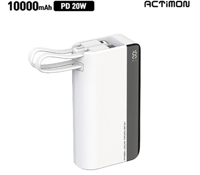 엑티몬 20W고속미니보조배터리10000mAh(C+8 PIN)