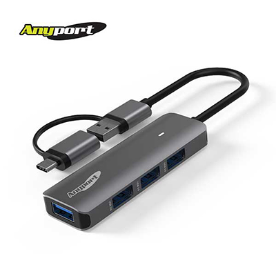 애니포트 AP-TC41UH USB3.0 4in2 4포트 C타입 USB허브