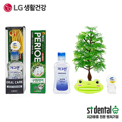 페리오치약100g 오랄케어3호 치실 가그린100ml 선물세트