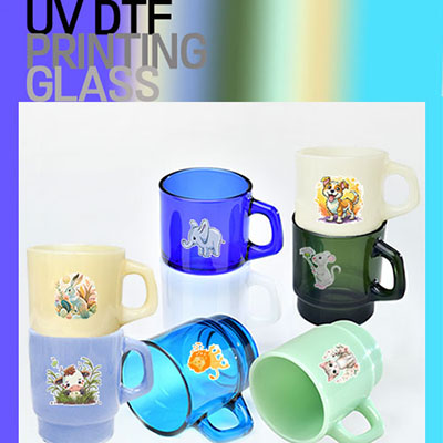 드망즈 UV DTF필름인쇄 레트로밀크글라스