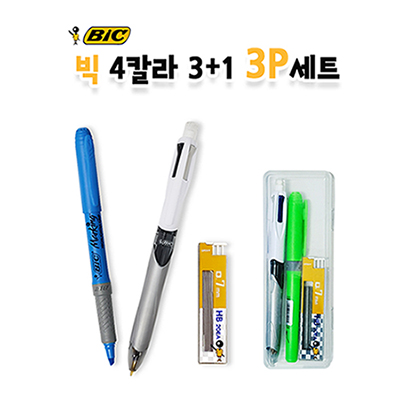 [BIC] 빅 4칼라 3+1 세트